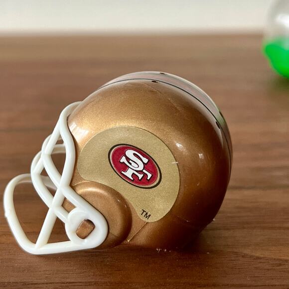 Vtg NFL Mini Gumball Vending Machine San Francisco 49ers Plastic Football Helmet - Picture 8 of 11
